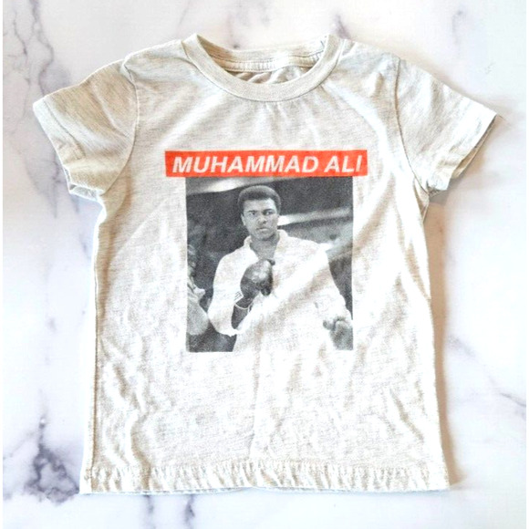 Muhammad Ali Kids T Shirt Toddler 3T Gray Short Sleeve Graphic Boxing Crew Tee - Picture 1 of 3
